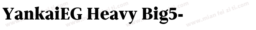 YankaiEG Heavy Big5字体转换